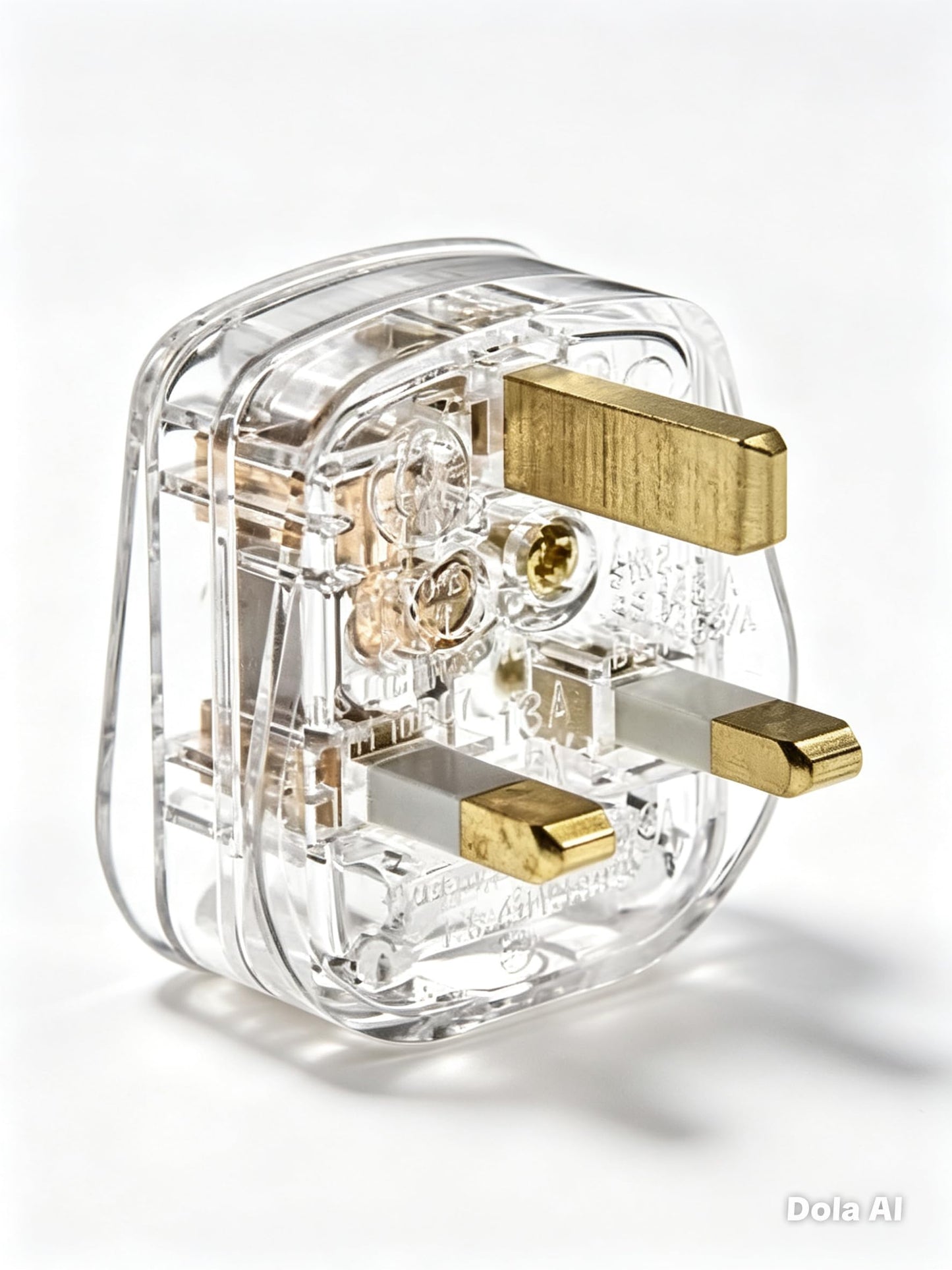 13 AMP PLUG CLEAR TRANSPARENT MAINS 3 PIN UK PLUG PAT TESTING