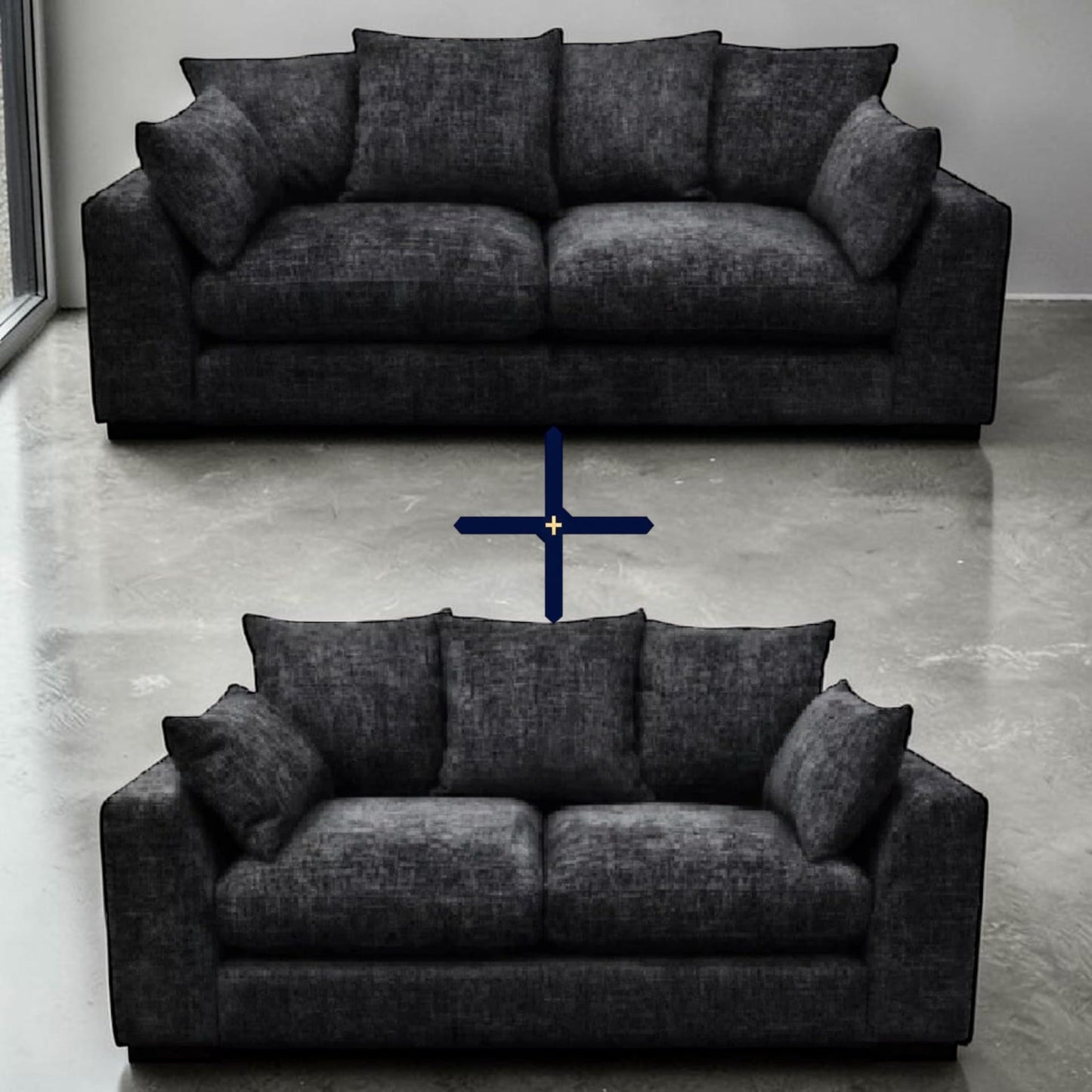 Cheswick Chenille Luxury Sofa Set – Comfortable Modern Living Room Couch