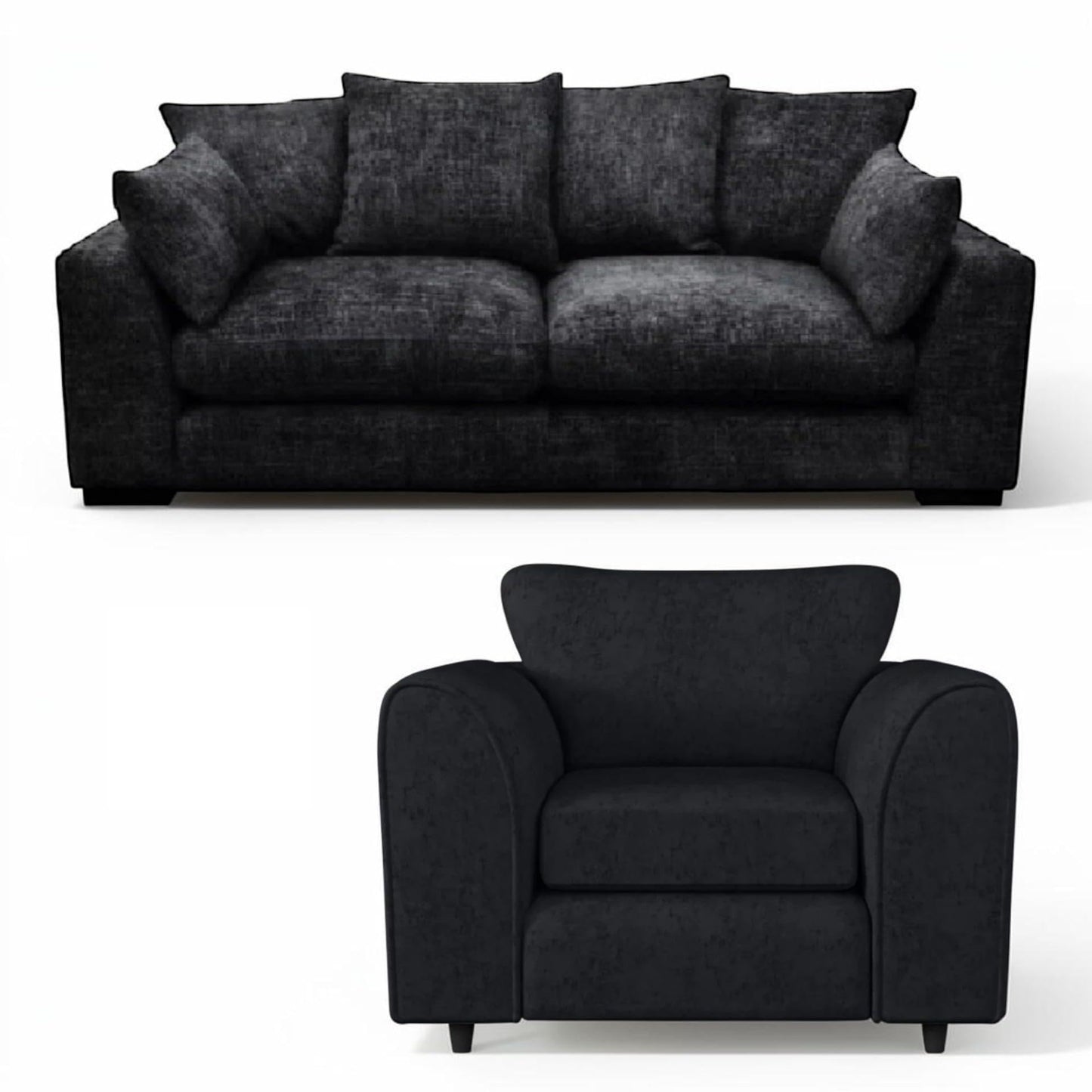 Cheswick Chenille Luxury Sofa Set – Comfortable Modern Living Room Couch